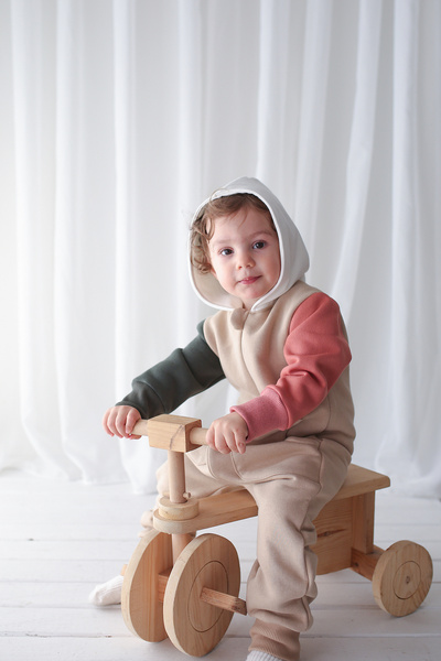 Catz Kids Παιδικές χειμερινές φόρμες 4 χρωμάτων Φόρμες με κουκούλα 3 κλωστές