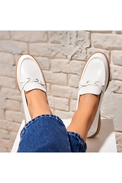 Joana Γυναικεία Casual Λευκά Παπούτσια από Οικολογικό Δέρμα Osmara