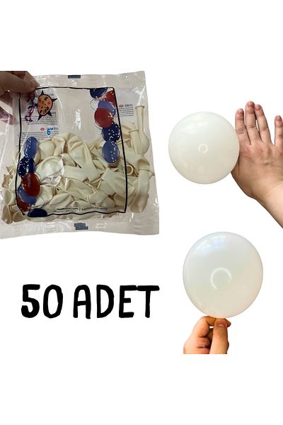 BALONCU ABLA 50Pcs, 6 Inch Small Balloon, Birthday, Mawlid, Balloon Chain, Graduation, Organization