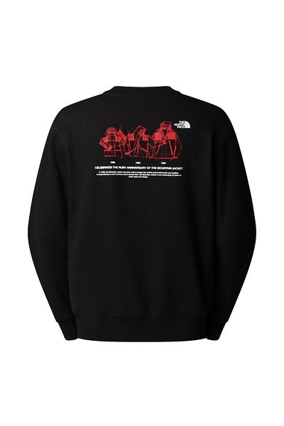 THE NORTH FACE U Mnt Anniversary Relaxed Crew Sweatshirt Nf0A8Dn6Jk31 Black-S