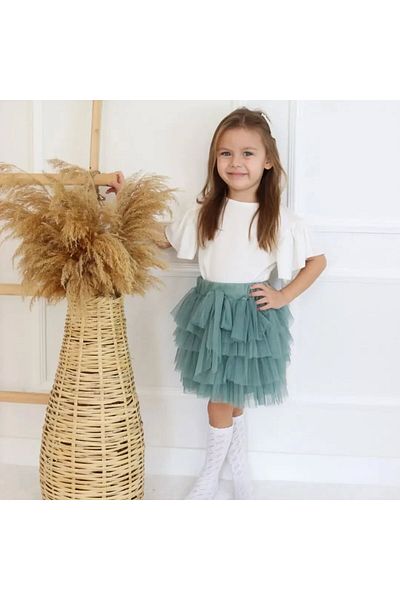 Yalçınoğlu Kids Like a Princess! Girl's Combination and Tulle Skirt Suit