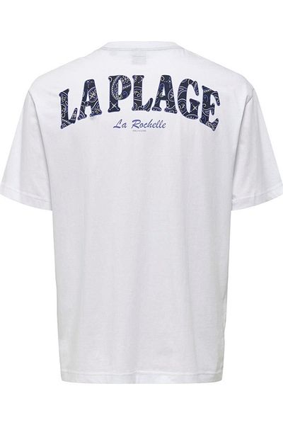 ONLY Men's T-Shirt 22029519   Onsmervyn Life Rlx Summer