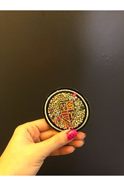 Gönülden Tasarım 8 CM PROMER KAMENOM UKRAŠENA NAŽEGLJIVA APLIKACIJA