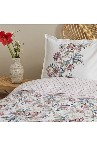 Karaca Home Indra 100% Baumwolle Einzel Bettbezug Set Lachs