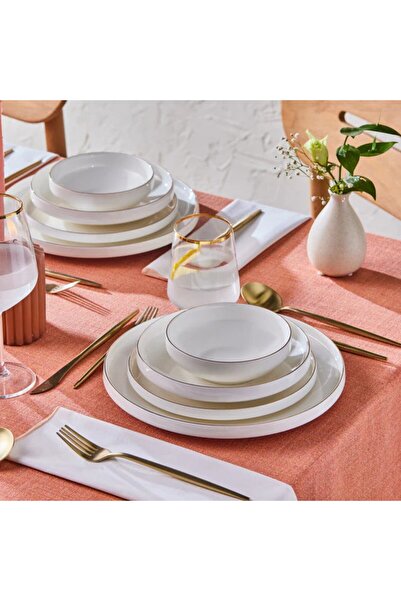 Karaca Streamline New Saturn V2 Gold Geschirrset für 6 Personen, 24-teilig