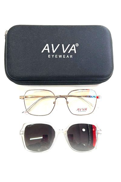 Avva 5606 C4 Women's Sunglasses with Polarized Clips