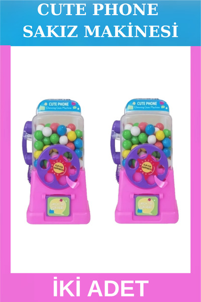 fenomen Telefon Sakız Makinesi Pembe 2 ADET