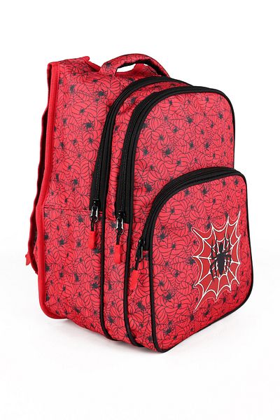 LUGMO Set de genți pentru școala primară pentru bărbați, căptușit de 3 litri, roșu Spiderman