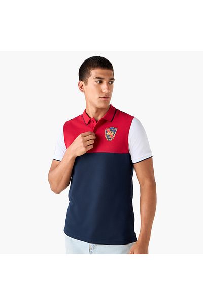 FAV Embroidered Colourblock Polo T-shirt