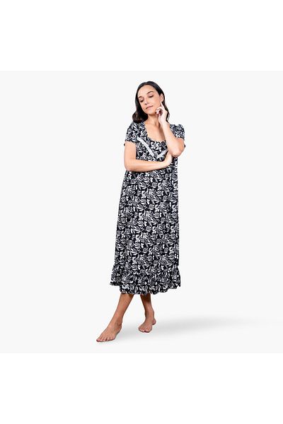 Aadaraya Printed Night Gown
