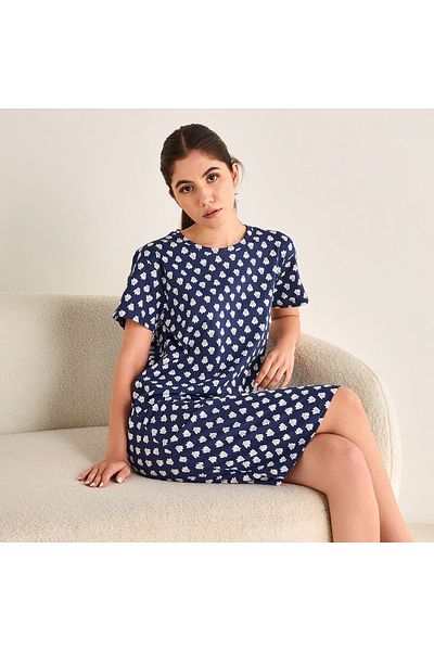FAV Printed Night Dress
