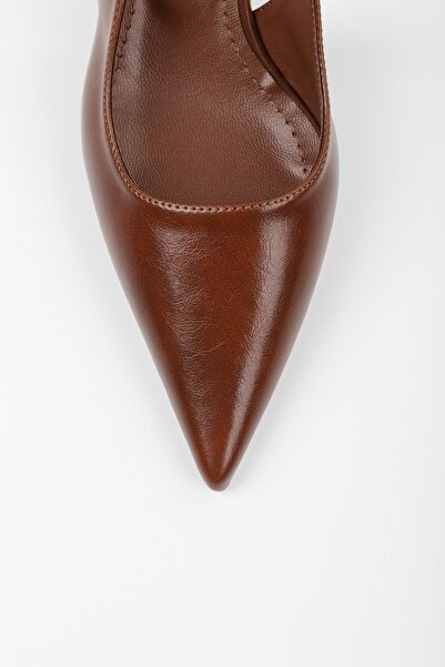 Shoeberry Women's Kate Caramel Skin Stiletto