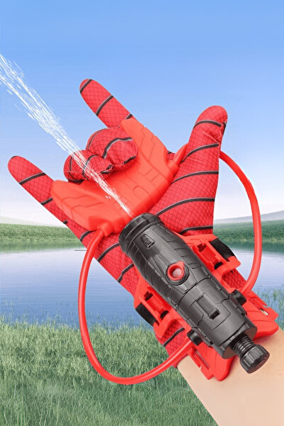 TUENGİ STORE Deniz Havuz Plaj Bahçe Oyuncağı Su Atan Örümcek Adam Eldiven Oyuncak Su Tabancası