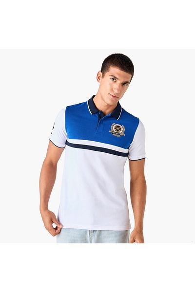 FAV Embroidered Colourblock Polo T-shirt