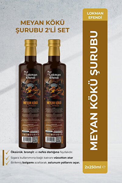 Lokman Efendi MEYAN KÖKÜ ŞURUBU 2'Lİ SET
