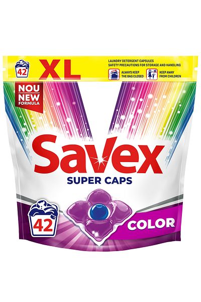 SAVEX Super Caps Color Detergent, 42 Washes