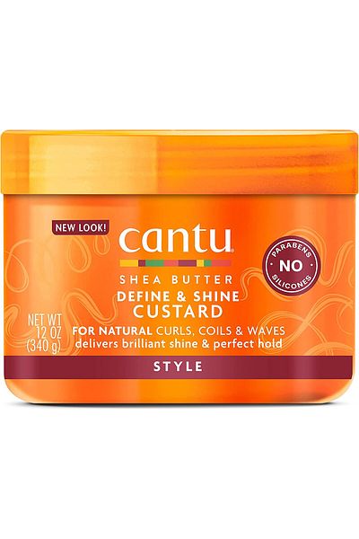 Cantu كاسترد زبدة الشيا من كانتو للشعر الطبيعي، 340 غرام