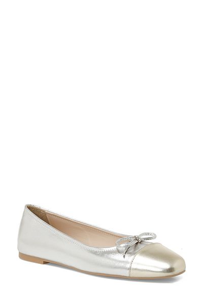 Butigo 25S-406 5Fx Silver Women's Ballerinas