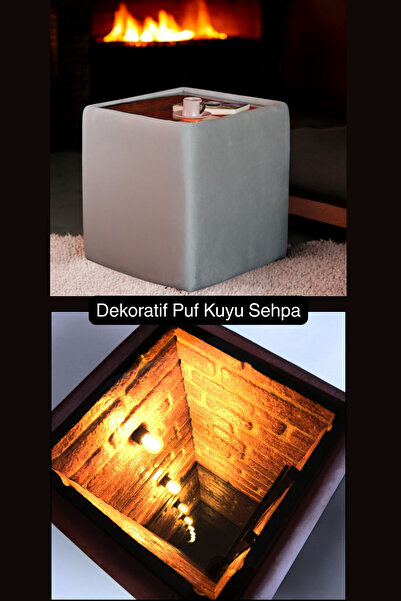 TreeAndTech Puf Kuyu Sehpa ,Yan Sehpa, Kahve Sehpası, Sonsuzluk Sehpası,