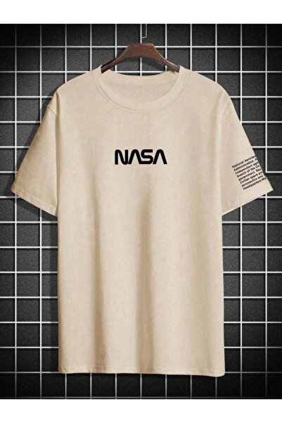 Revasser Унісекс чоловічий/жіночий спеціальний принт Nasa Oversize бавовняна ...