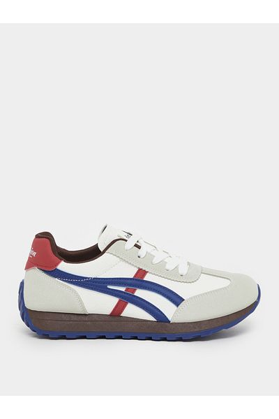 Styli Color Block Contrast Lined Lace-Up Sneakers