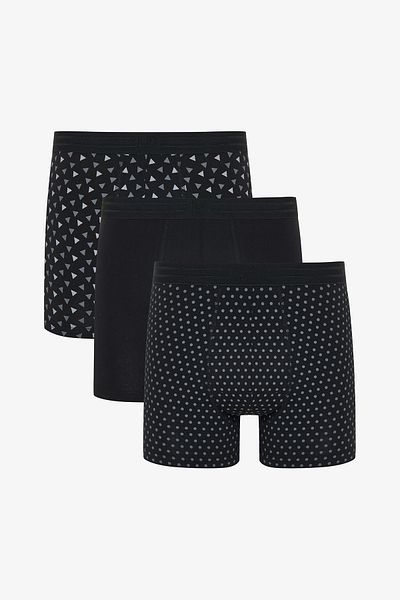 Penti Schwarzes, dreiteiliges, mehrfarbiges Bozer-Höschen