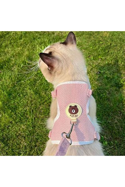 FloriaShopping New Cute Anti-Escape Cat Walking Body Collars