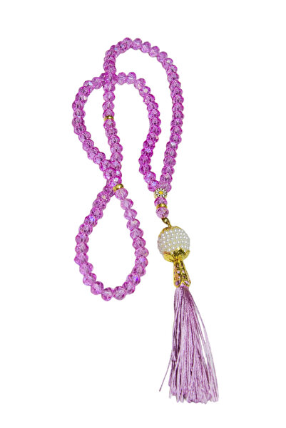 Serhat Aksesuar ve El İşçilik مسبحة صلاة هدية مكونة من 99 قطعة مزينة باللؤلؤ ...