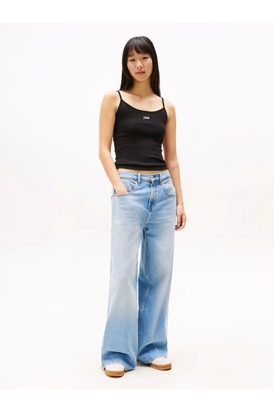 Tommy Hilfiger Women Black Script Strappy Top