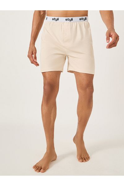 Styli Pack of 2 - Knitted Boxer With Elasticated Waistband