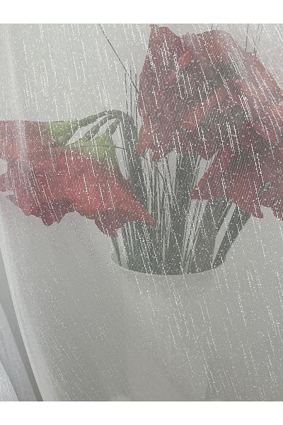 Liz Line Perdeau Brodat, Culoare Albă, Borangique După Colectie, Cu Draperie, 200x245cm Pd0092