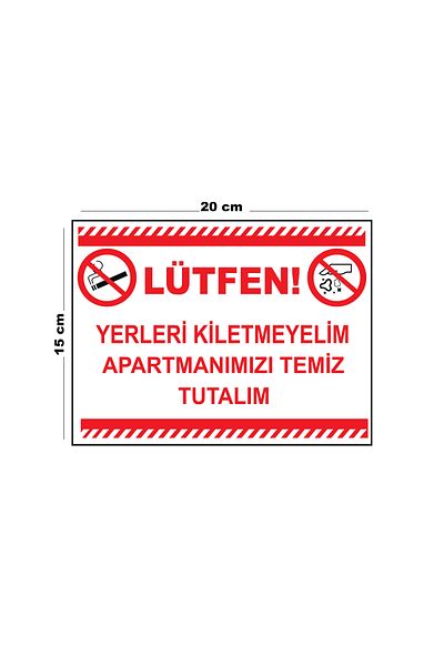Lucena لن نلوث الأماكن المعدنية، دعونا نحافظ على شققنا نظيفة، لافتة تحذيرية مقاس 15 سم × 20 سم