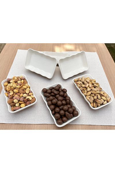 ALCE 6-Piece Ceramic Breakfast Sauce Bowl, Snack Bowl, Jam Bowl, Appetizer Plate Drop