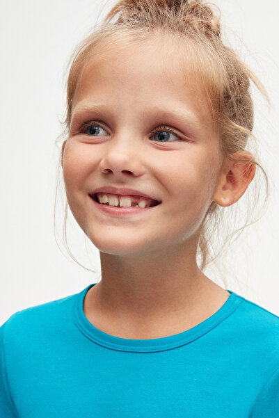 LOVETTI Girl - Lycra Long Sleeve Seasonal T-shirt, DarK Turquoise