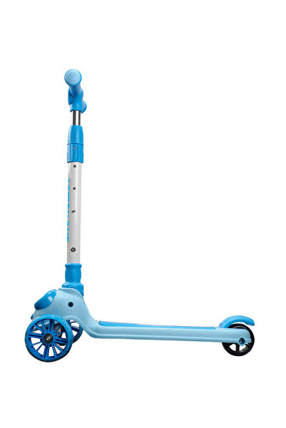 ACTION ONE Big Eyes scooter with bright and wide wheels, blue