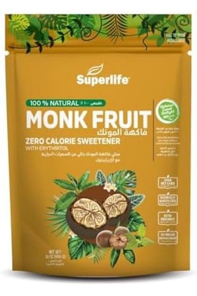 Superlife Monk Fruit Zero Calorie Sweetener With Erythritol Sweetener