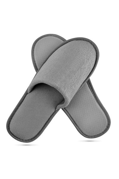 OEM Hotel Slippers Model Praga – Gray Color, 5 Mm Thick Sole, Universal Size. Set 10 Pcs