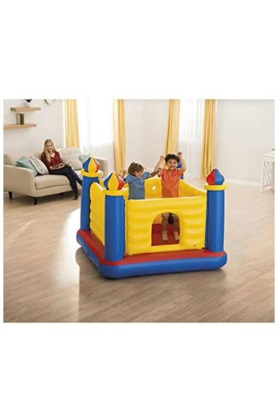 Primo Plus Jump-O-Lene Inflatable Bouncer Castle House 1.75m x 1.75m x 1.35m