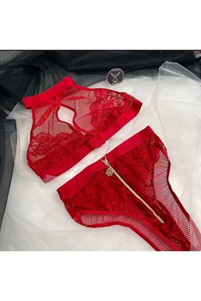 Nightlight 3499 Zippered Bra Panty Set