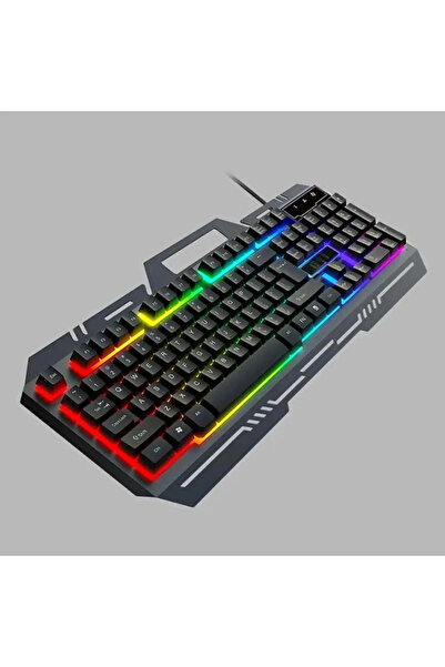 Everest Grup Metal Kasa Rgb 2in1 Oyuncu Gaming Mekanik Hisli Kablolu Türkçe Q Klavye Ve Rgb Mouse Seti Blic Bkb9