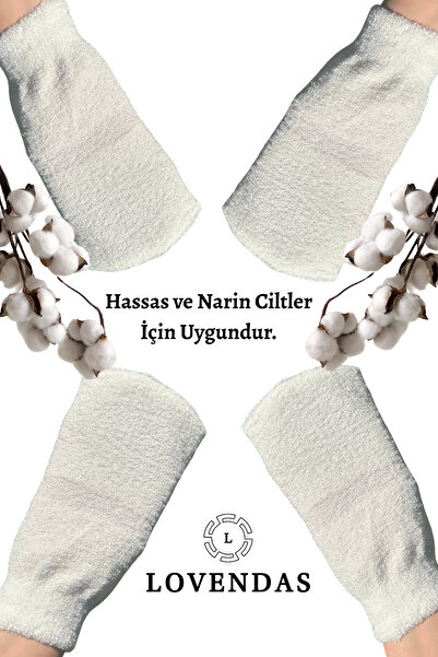 Lovendas Cotton Bath Gloves for Sensitive and Delicate Skin