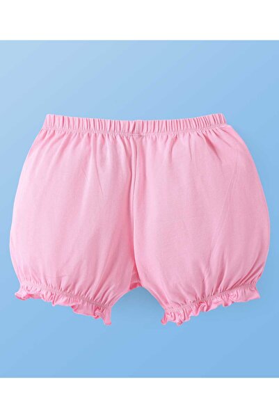 Pine kids Pine Kids Cotton Bloomers with Heart Print (Pack of 3) - Dark Pink and Red