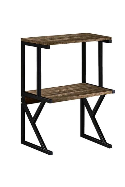 Quasar & Co. Universal Shelf ®, Microwave-safe, 2 Levels, 54x37x68.5cm, wood/metal, brown