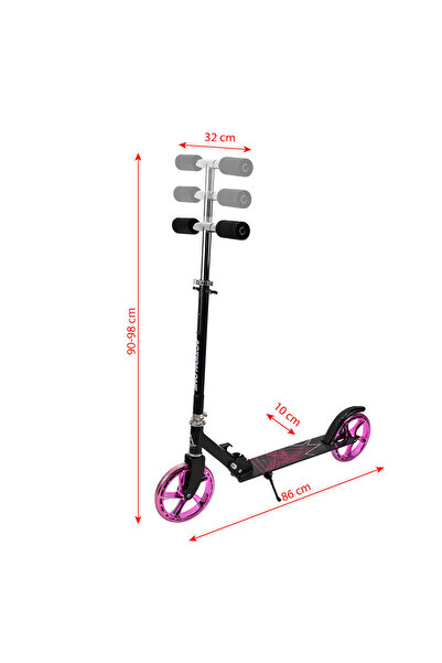 ACTION ONE Trotineta Pliabila Flow cu cric, roti 200 mm lila, negru
