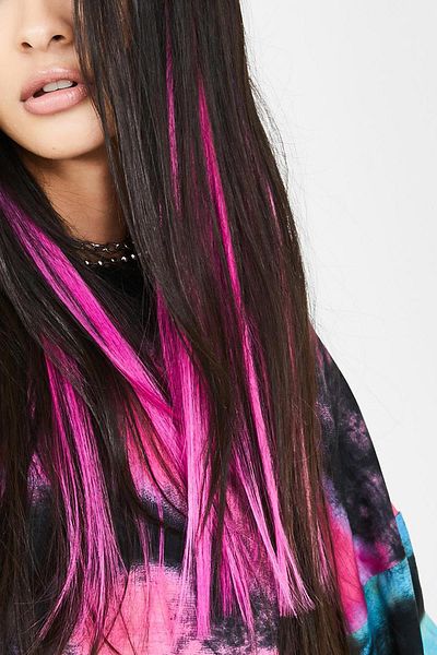 New Obsessions Pink Neon Snap Hair 2 Pack