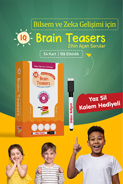 Dikkat Atölyesi Yayınları Bilsem Için Brain Teasers Zihin Açan Sorul