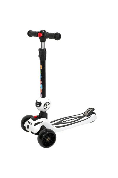 ACTION ONE My Robot scooter with music, platform and light-up wheels, white