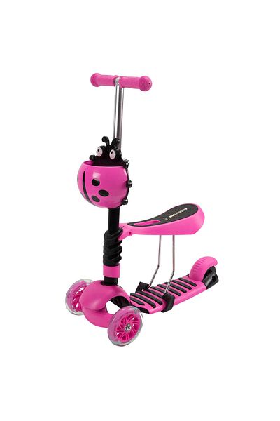 ACTION ONE Trotineta Smart Kid 3 in 1 cu roti luminoase, roz