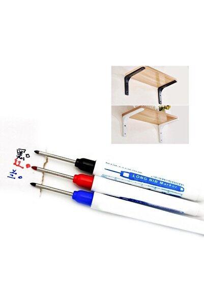 cesmetek (3 ADET) Marangoz, Demir Doğrama, İnşaat ve Tamir İşleri İçin Derin Konum İşaretleme Kalemi