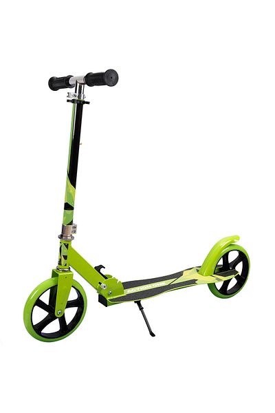 ACTION ONE Trotineta Pliabila Nitro Green, cu cric, roti 200 mm, verde